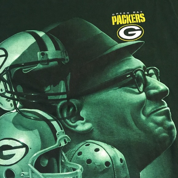 Vtg 90s Vince Lombardi Graphic Tee L - Picture 2 of 6